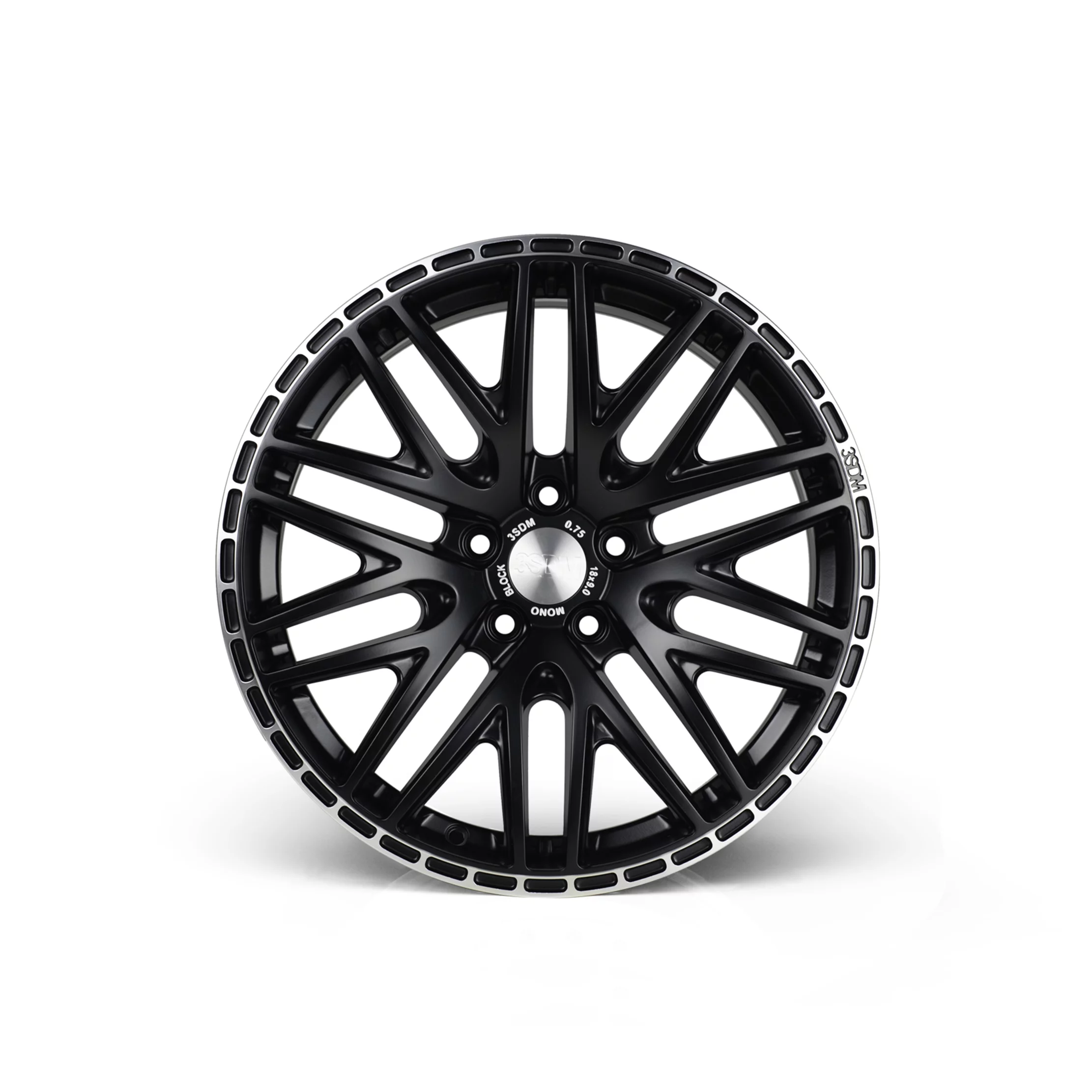 Cast 0.75 3SDM | Cast & Forged Alloy Wheel Brand 075-f-black Cast 0.75